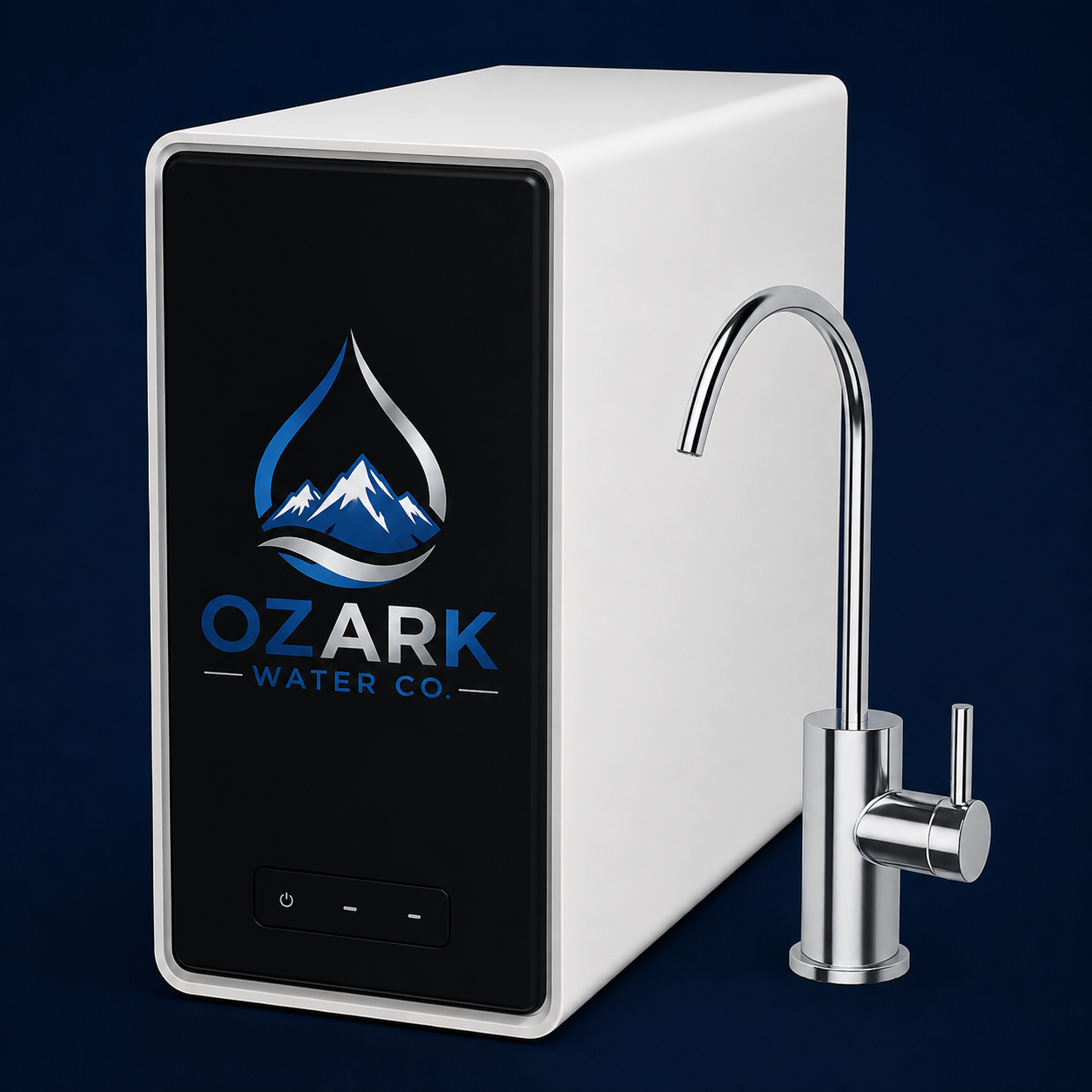 HW800 AlkaPro tankless reverse osmosis drinking water system with chrome faucet
